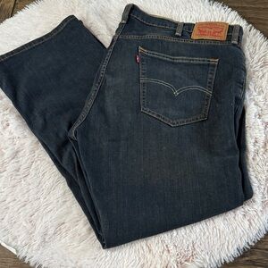 Levi's Men's Dark Blue Straight Jeans